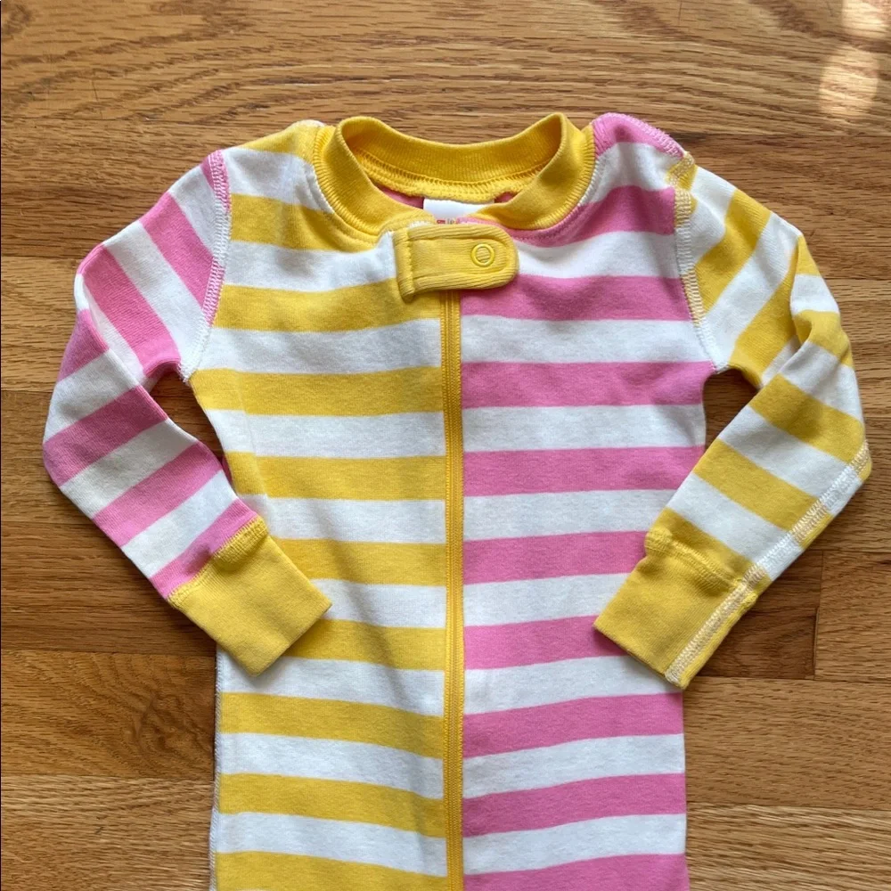 Hanna Andersson - Bold Stripe Long John Zip-Up Sleeper - Picture 2 of 11